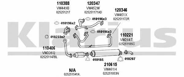  930734E Exhaust system 930734E