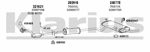 Klarius 720867E Exhaust system 720867E