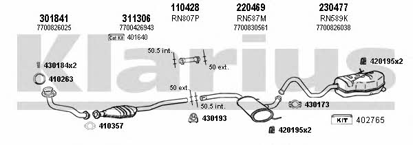  720952E Exhaust system 720952E