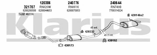  720953E Exhaust system 720953E