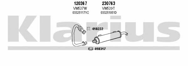 Klarius 930813E Exhaust system 930813E