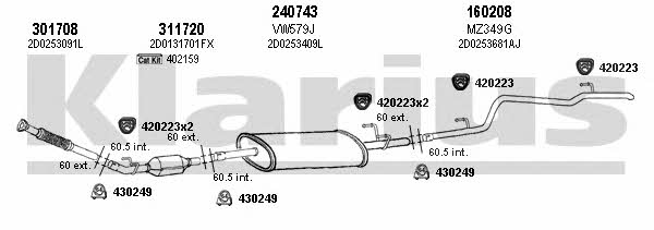 Klarius 930884E Exhaust system 930884E