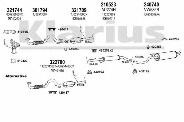  930960E Exhaust system 930960E