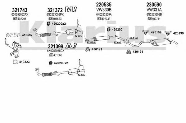  930967E Exhaust system 930967E