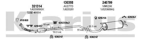 Klarius 930978E Exhaust system 930978E