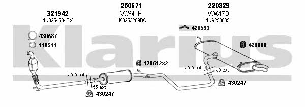  930981E Exhaust system 930981E