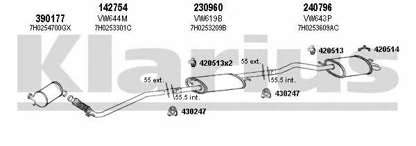  931042E Exhaust system 931042E