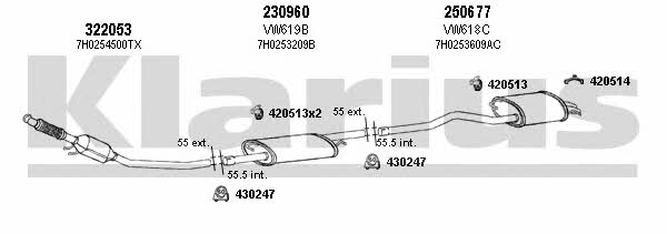  931044E Exhaust system 931044E