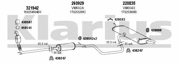  931046E Exhaust system 931046E