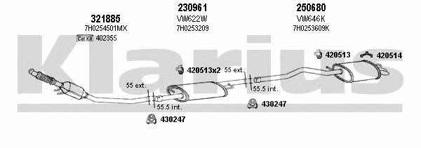  931051E Exhaust system 931051E