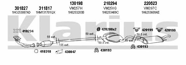 Klarius 931089E Exhaust system 931089E