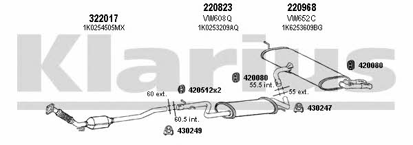  931129E Exhaust system 931129E