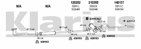  750009E Exhaust system 750009E