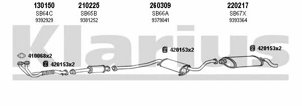 Klarius 750024E Exhaust system 750024E