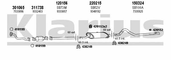  750036E Exhaust system 750036E