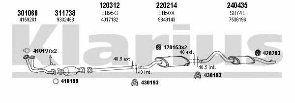  750076E Exhaust system 750076E