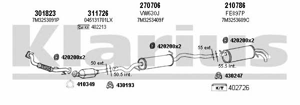 Klarius 931197E Exhaust system 931197E