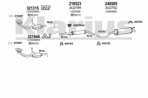  931213E Exhaust system 931213E