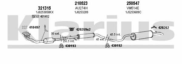  931217E Exhaust system 931217E