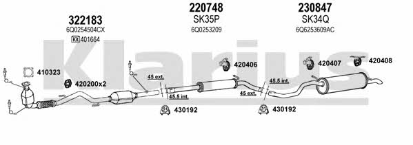  931290E Exhaust system 931290E