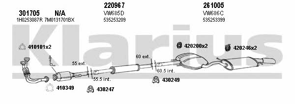  931341E Exhaust system 931341E