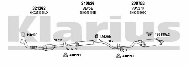  931357E Exhaust system 931357E