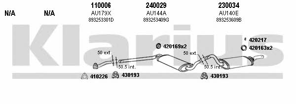 Klarius 940232E Exhaust system 940232E