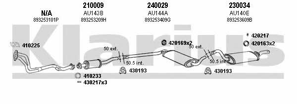 Klarius 940262E Exhaust system 940262E