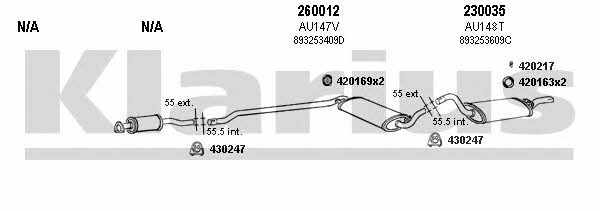 Klarius 940270E Exhaust system 940270E