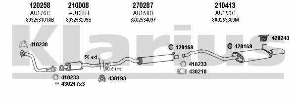  940374E Exhaust system 940374E