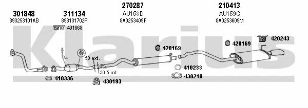 Klarius 940375E Exhaust system 940375E