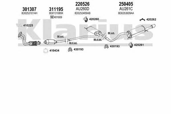 Klarius 940439E Exhaust system 940439E