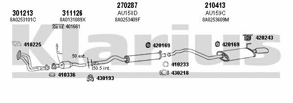  940453E Exhaust system 940453E