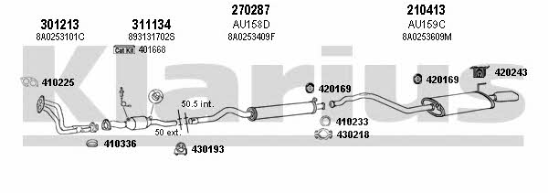 Klarius 940454E Exhaust system 940454E