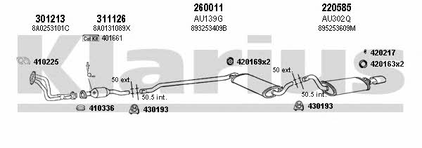 Klarius 940471E Exhaust system 940471E