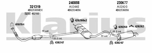 Klarius 940481E Exhaust system 940481E