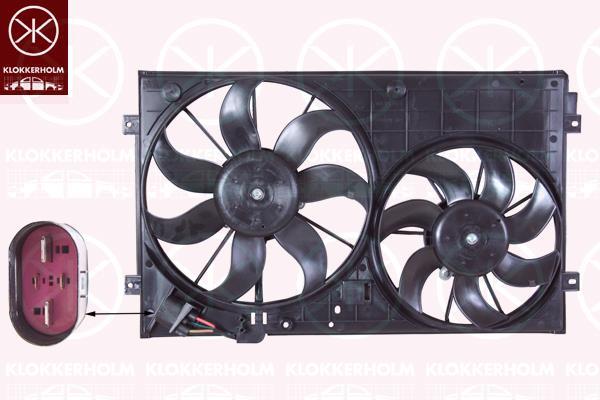 Klokkerholm 0026307548 Hub, engine cooling fan wheel 0026307548