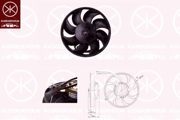 Klokkerholm 00132601 Hub, engine cooling fan wheel 00132601