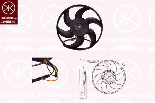 Klokkerholm 05182602 Hub, engine cooling fan wheel 05182602