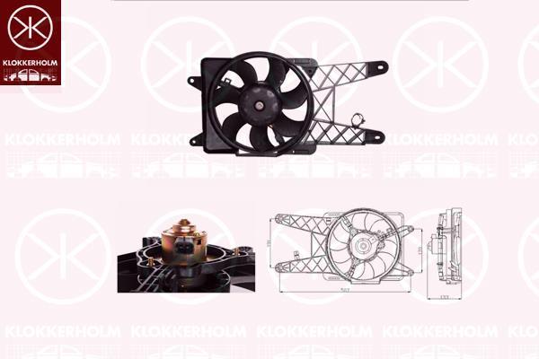 Klokkerholm 20312601 Hub, engine cooling fan wheel 20312601