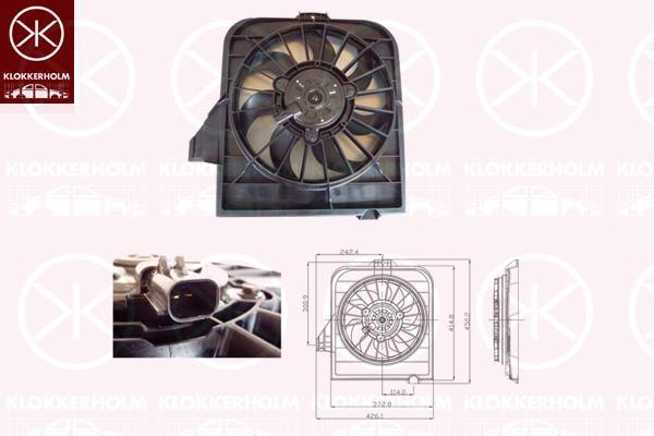 Klokkerholm 09132601 Hub, engine cooling fan wheel 09132601