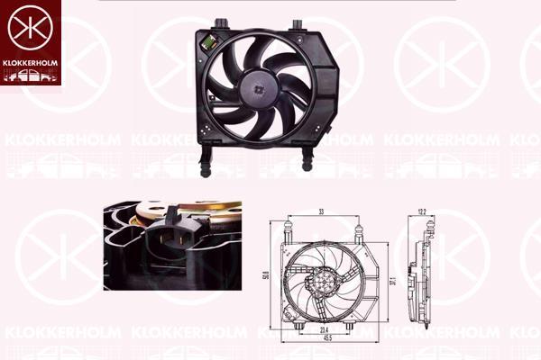 Klokkerholm 25632606 Hub, engine cooling fan wheel 25632606