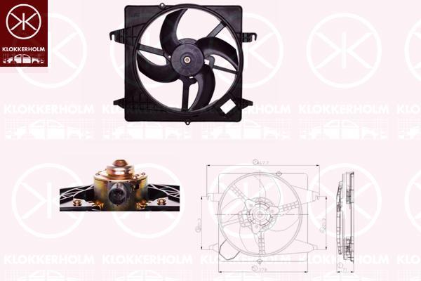 Klokkerholm 25052601 Hub, engine cooling fan wheel 25052601