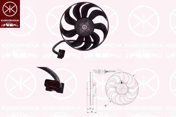 Klokkerholm 95232604 Hub, engine cooling fan wheel 95232604