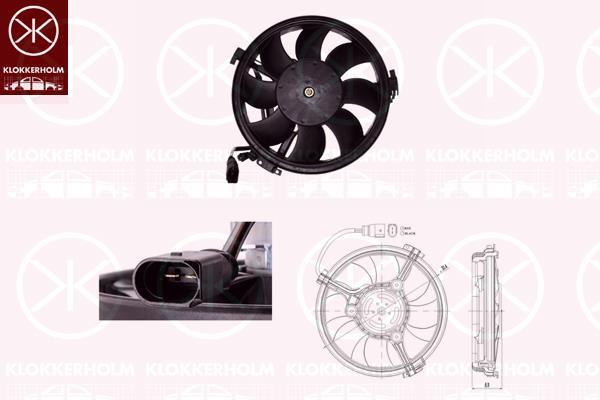 Klokkerholm 95392602 Hub, engine cooling fan wheel 95392602