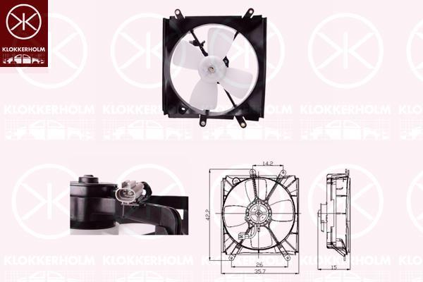 Klokkerholm 81372601 Hub, engine cooling fan wheel 81372601