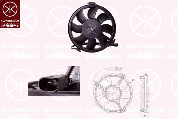 Klokkerholm 95392601 Hub, engine cooling fan wheel 95392601