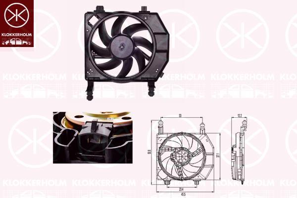 Klokkerholm 25632601 Hub, engine cooling fan wheel 25632601