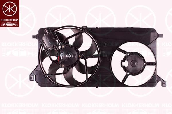 Klokkerholm 25102601 Hub, engine cooling fan wheel 25102601
