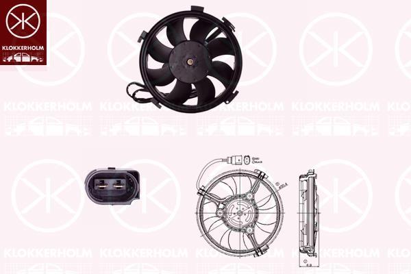 Klokkerholm 95392605 Hub, engine cooling fan wheel 95392605